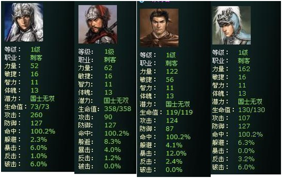 天地英雄刺客属性分析 如何选择天地英雄刺客